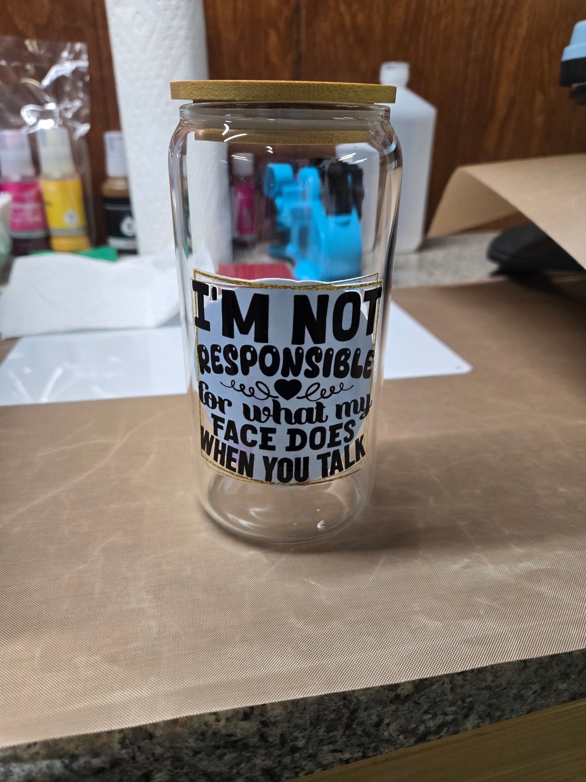 16 oz Glass Cup