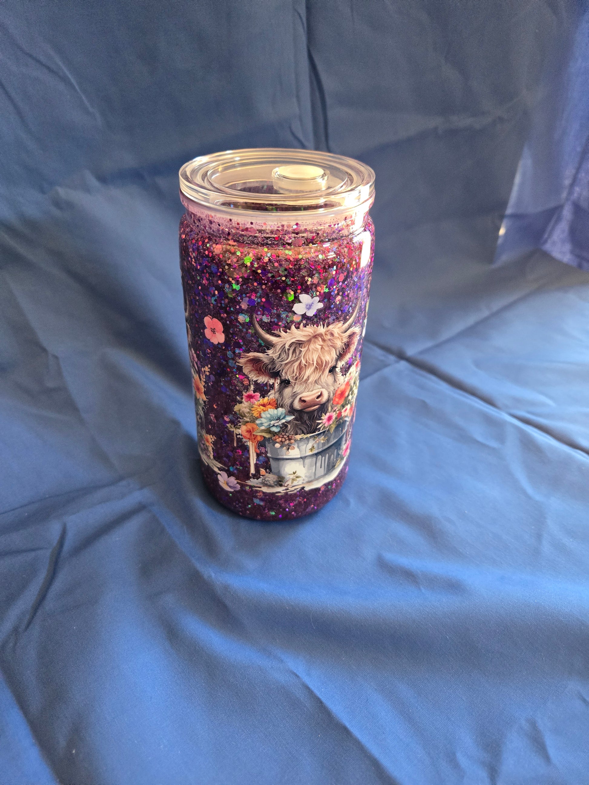 16 oz snow globe tumbler