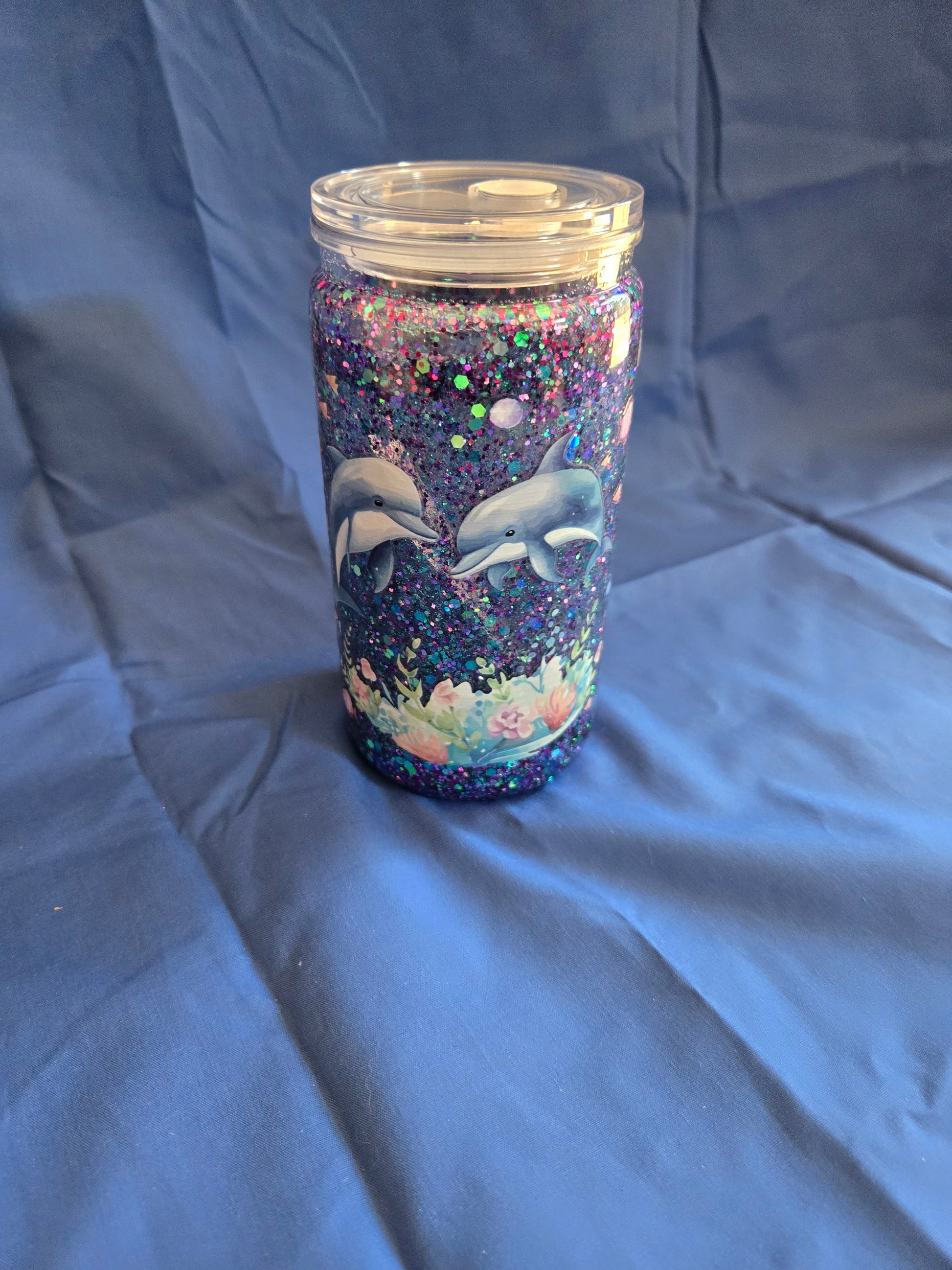 16 oz snow globe tumbler